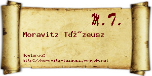 Moravitz Tézeusz névjegykártya